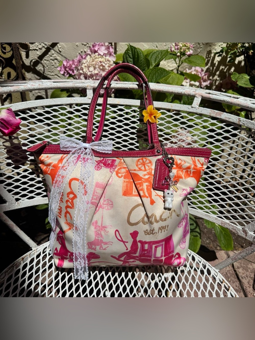 Coach Satin Mini Tote